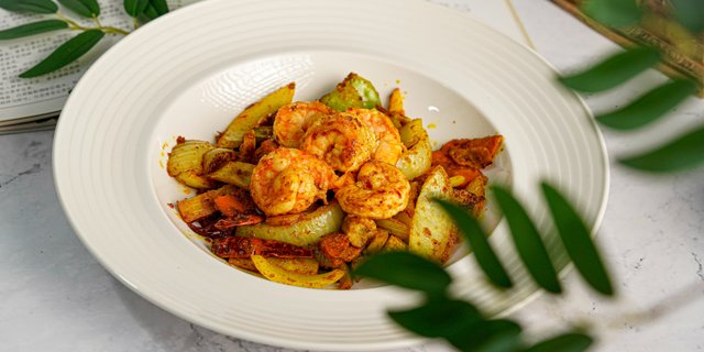 Curry Shrimp w/ Onion