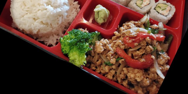 Minced Chicken Kaprow Bento Box