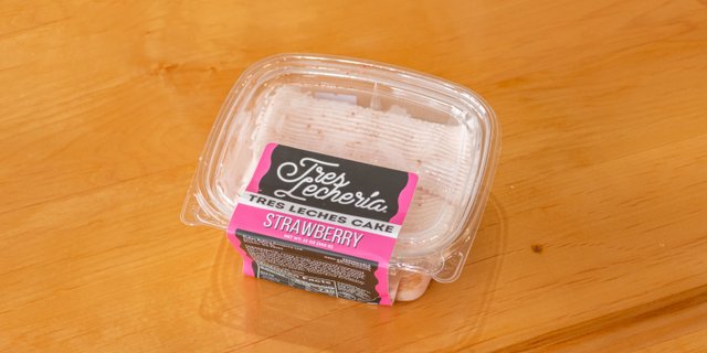 Strawberry Tres Leches Cake Slice