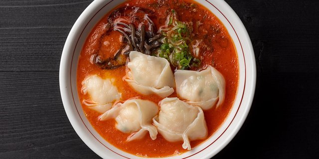 Shrimp Wonton Ramen Noodle Soup