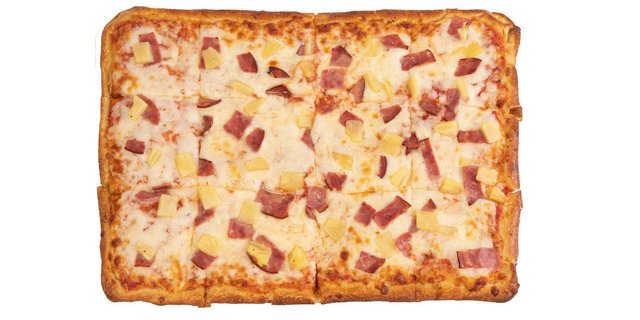 Hawaiian Sicilian Pizza (Square)
