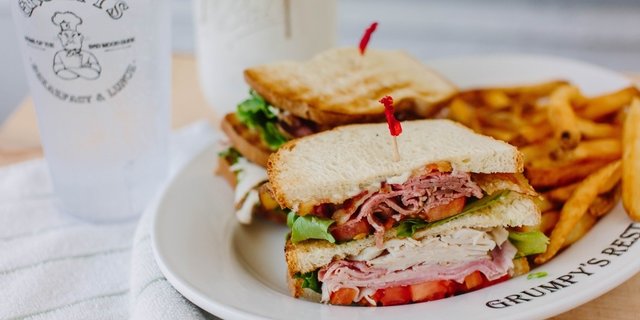 Grumpy's Deli Combo Club Sandwich