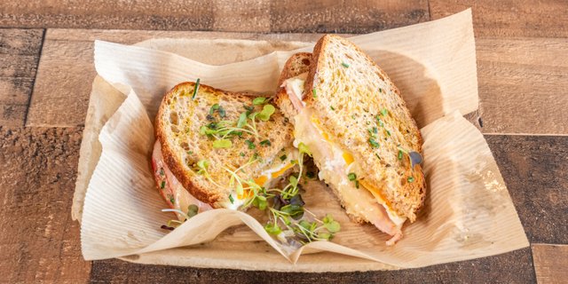Ham, Egg, Cheddar & Avocado Sandwich