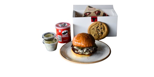 Double Barrel Burger Boxed Lunch