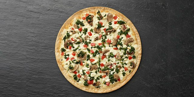 Garlic Spinach Pizza