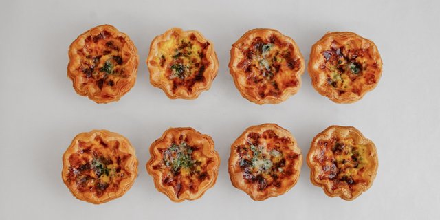Cheese & Corn Sunflower Egg Tart