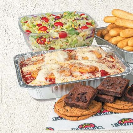 Baked Combination Meal, Baked Chicken Parmigiano & Fettuccine Alfredo (Serves 12)