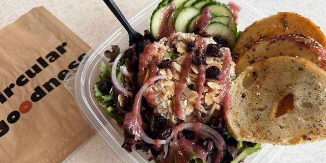 Chicken Salad on Greens