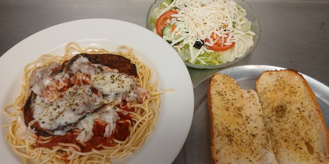 Eggplant Parmesan Dinner