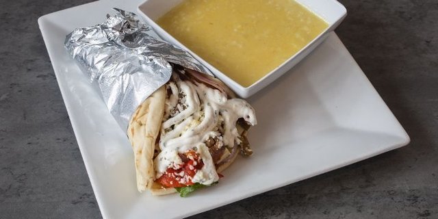Vegetarian Gyro Sandwich