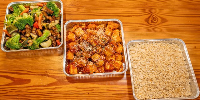 Honey Harissa Tofu Tray