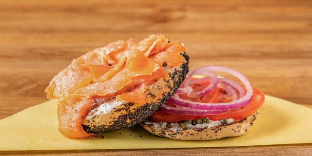 Smoked Lox Bagel Sandwich