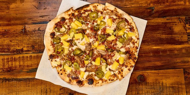 Hawaiian BBQ Pork Pizza