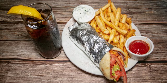 Chicken Kebab Wrap Combo