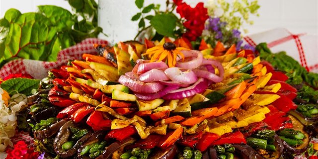 Grilled Marinated Vegetable Platter
