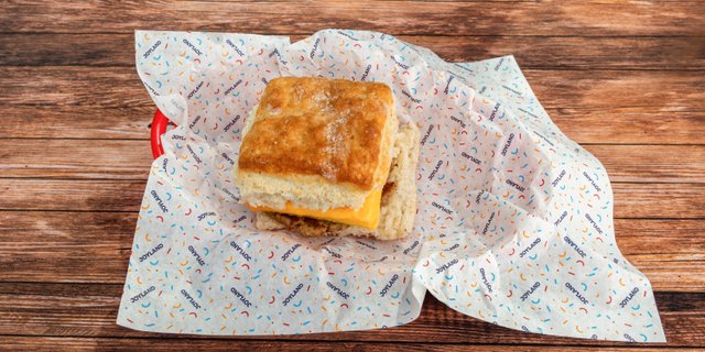 Sausage, Egg & Cheese Biscuit Sandwich
