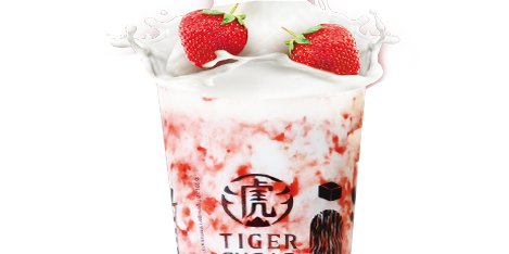 Strawberry Mochi Milk w/ Cream Mousse