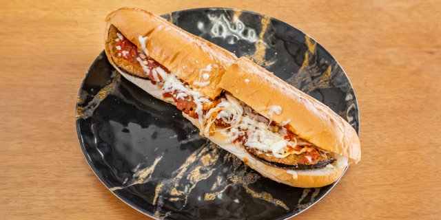 Eggplant Parmigiana Hot Sub