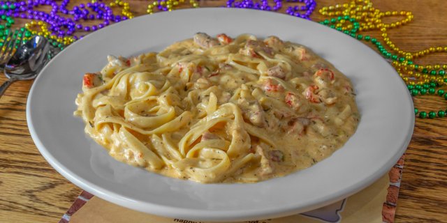 Crawfish & Andouille Fettuccine