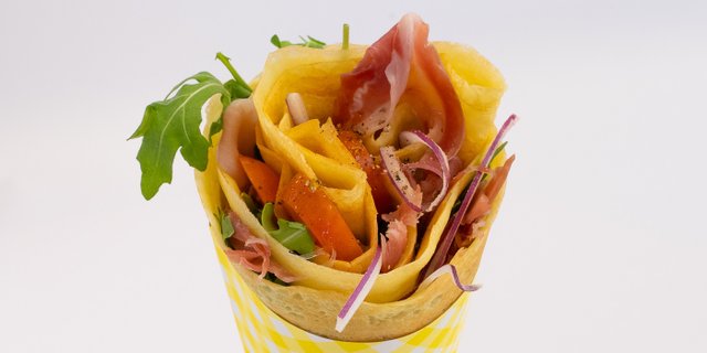 Prosciutto Arugula Crepe