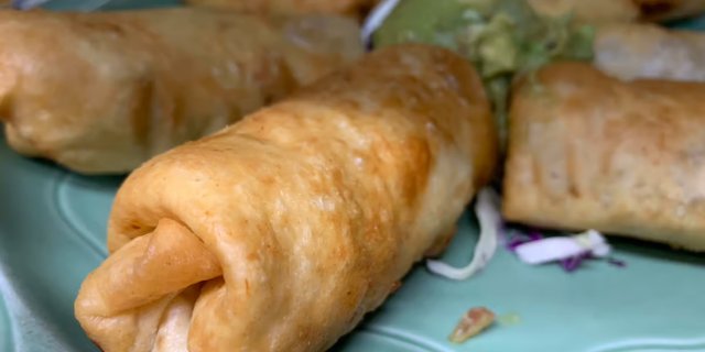 Mini Shredded Beef Chimichangas