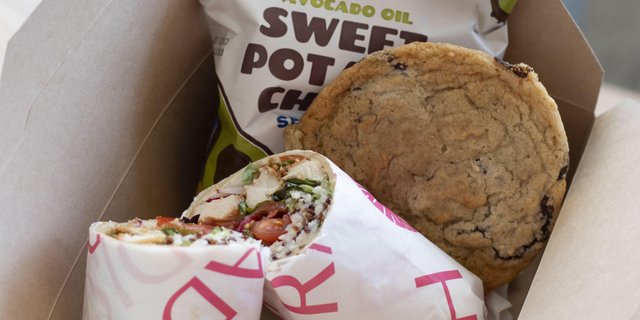 BBQ Chicken Wrap Wrap Boxed Lunch
