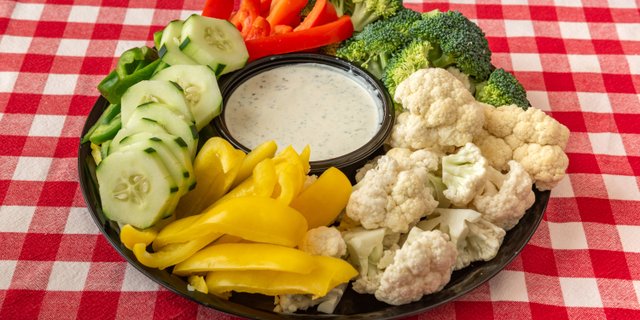 Raw Vegetable Display