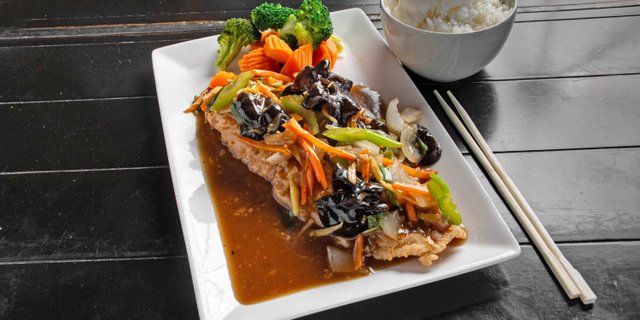 Fried Whole Fish Ginger Fish
