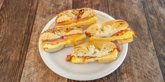 Breakfast Bagel Sandwiches