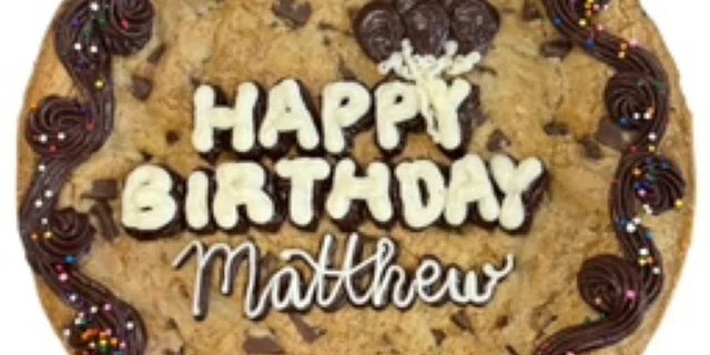 Gluten-Free Simple Chocolate Balloons Cookie Cake