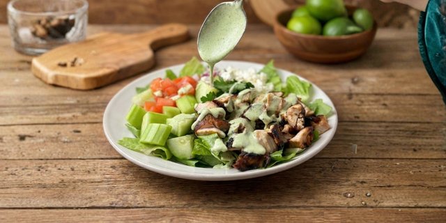 Santorini-Style Organic Salad Bar