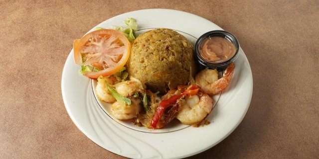 Mofongo With Shrimp