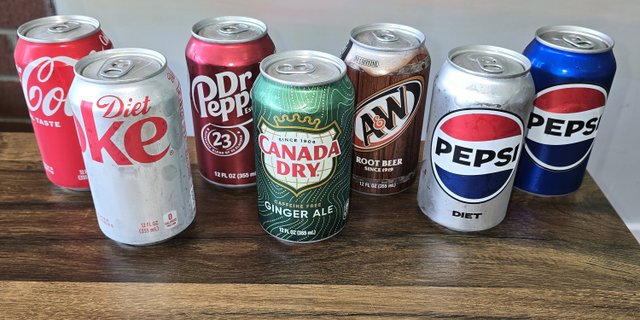 Assorted Canned Sodas
