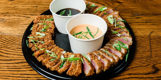 Pretzel-Crusted Tuna Sashimi