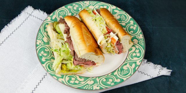 Homemade Roast Beef Sandwich Platter