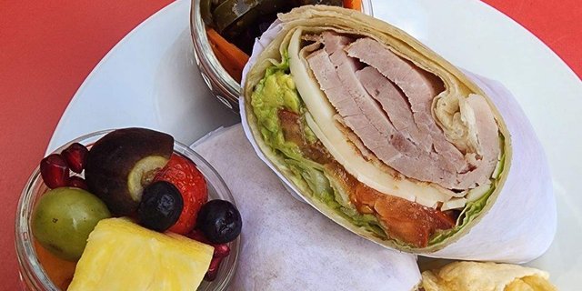Smoked Ham & Swiss Wrap Boxed Meal