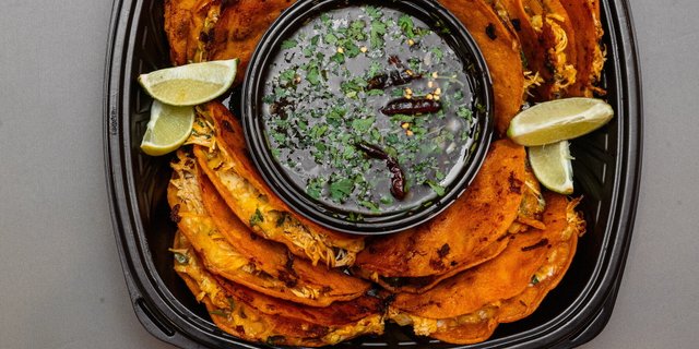 Shrimp Birria Taco Platter