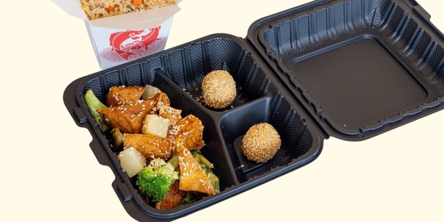 Gluten-Free Sesame Tofu Tso Lunch Box
