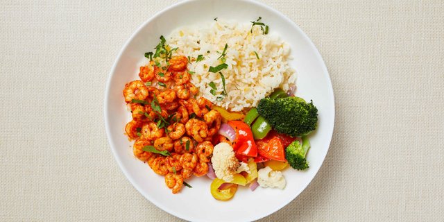 Paleo Shrimp Rice Bowl