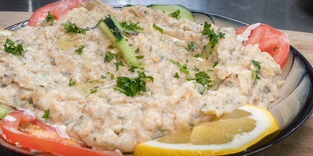 Baba Ghanouj Plate