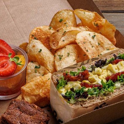 Deviled Egg Salad Half-Sandwich Box