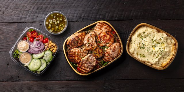 Grilled Salmon Family Meal Package