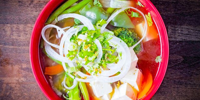 Pho Chay Noodle Soup