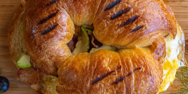 Bacon, Egg, Avocado Croissant
