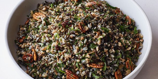 Wild Rice, Pecans & Currants Salad