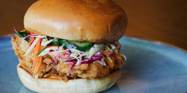 Spicy Fried Chicken Sando