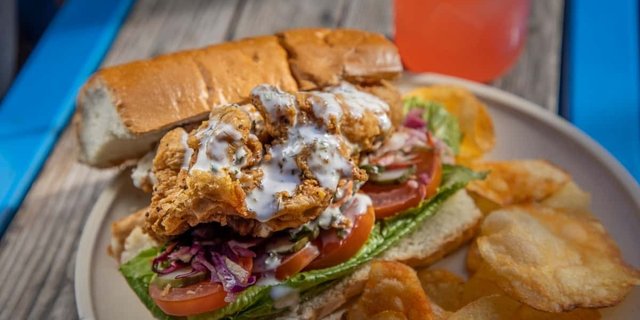 Crispy Fried Chicken Po’Boy