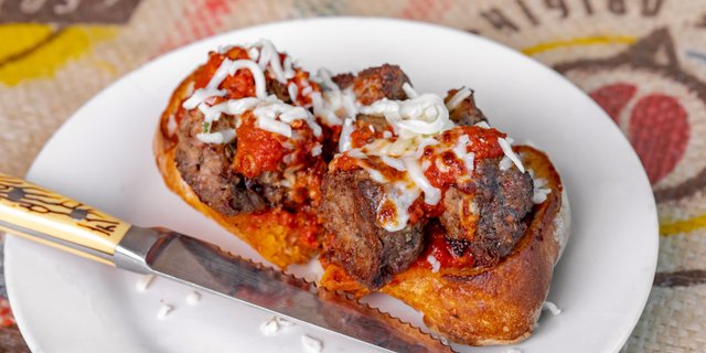 Meatball on Ciabatta