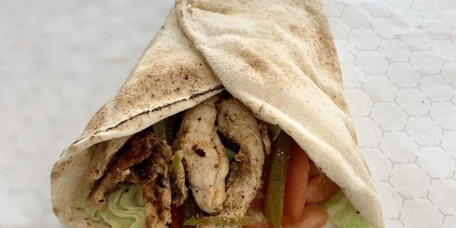 Chicken Shawarma Wraps w/ French Fries Tray