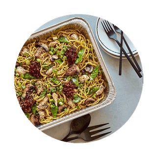 Garlic Butter Chicken Stir-Fry Platter
